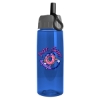 Garyline® Flair Tritan® Bottle with Ring-Straw Lid - 26 oz. - Translucent Blue