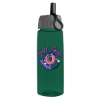Garyline® Flair Tritan® Bottle with Ring-Straw Lid - 26 oz. - Translucentdarkgreen