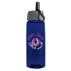 Garyline® Flair Tritan® Bottle with Ring-Straw Lid - 26 oz. - Translucent Navy Blue