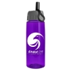 Garyline® Flair Tritan® Bottle with Ring-Straw Lid - 26 oz. - Translucent Violet