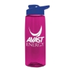Garyline® Flair Tritan® Bottle with Drink-Thru Lid - 26 oz. - Translucent Hot Pink