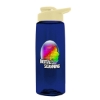 Garyline® Flair Tritan® Bottle with Drink-Thru Lid - 26 oz. - Translucent Navy Blue