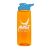 Garyline® Flair Tritan® Bottle with Drink-Thru Lid - 26 oz. - Translucent Orange