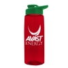 Garyline® Flair Tritan® Bottle with Drink-Thru Lid - 26 oz. - Translucent Red
