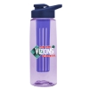 Garyline® Flair Tritan® Bottle with Drink-Thru Lid and Infuser - 26 oz. - Translucent Lilac
