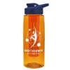 Garyline® Flair Tritan® Bottle with Drink-Thru Lid and Infuser - 26 oz. - Translucent Orange