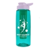 Garyline® Flair Tritan® Bottle with Drink-Thru Lid and Infuser - 26 oz. - Translucent Teal