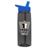 Garyline® Flair Tritan® Bottle with Flip-Straw Lid - 26 oz. - Smoke
