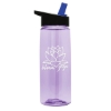 Garyline® Flair Tritan® Bottle with Flip-Straw Lid - 26 oz. - Translucent Lilac