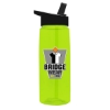 Garyline® Flair Tritan® Bottle with Flip-Straw Lid - 26 oz. - Translucentlime