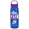 Garyline® Flair Tritan® Bottle with Oval Crest Lid - 26 oz. - Translucent Blue
