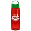 Garyline® Flair Tritan® Bottle with Oval Crest Lid - 26 oz. - Translucent Red