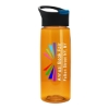 Garyline® Flair Tritan® Bottle with Pop-Up Lid - 26 oz. - Translucent Orange