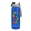 Garyline® Flair Tritan® Bottle with Quick-Snap Lid - 26 oz. - Translucent Blue