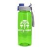 Garyline® Flair Tritan® Bottle with Quick-Snap Lid - 26 oz. - Translucent Lime Green