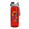 Garyline® Flair Tritan® Bottle with Quick-Snap Lid - 26 oz. - Translucent Red