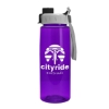 Garyline® Flair Tritan® Bottle with Quick-Snap Lid - 26 oz. - Translucent Violet