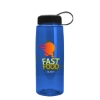 Garyline® Flair Tritan® Bottle with Tethered Lid - 26 oz. - Translucent Blue