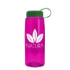 Garyline® Flair Tritan® Bottle with Tethered Lid - 26 oz. - Translucent Hot Pink