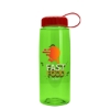 Garyline® Flair Tritan® Bottle with Tethered Lid - 26 oz. - Translucent Lime Green