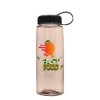 Garyline® Flair Tritan® Bottle with Tethered Lid - 26 oz. - Translucentmochamousse