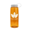 Garyline® Flair Tritan® Bottle with Tethered Lid - 26 oz. - Translucent Orange