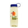 Garyline® Flair Tritan® Bottle with Tethered Lid - 26 oz. - Translucent Pastel Yellow