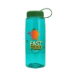 Garyline® Flair Tritan® Bottle with Tethered Lid - 26 oz. - Translucent Teal