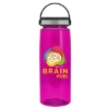 Garyline® Flair Tritan® Bottle with Grip Lid - 26 oz. - Translucent Hot Pink