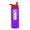 Garyline® Salute Bottle with Flip-Straw Lid - 24 oz. - Translucent Violet