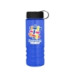 Garyline® Salute Bottle with Tethered Lid - 24 oz. - Translucent Blue