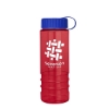 Garyline® Salute Bottle with Tethered Lid - 24 oz. - Translucent Red