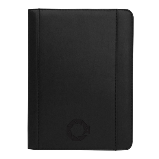 Good Value™ Ultrahyde Zippered Padfolio - Black