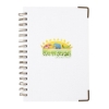 Good Value™ Woven Paper Hardback With Metal Accents Notebook - White