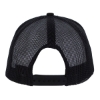 Snapback Meshback Trucker Cap - Black-black