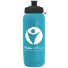 Garyline® Pint Sport Bottle with Tethered Push-Pull Lid - 16 oz. - Cyan
