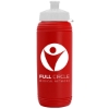 Garyline® Pint Sport Bottle with Tethered Push-Pull Lid - 16 oz. - Red