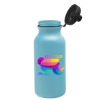 Garyline® Omni Bike Bottle with Tethered Push-Pull Lid - 20 oz. - Light Blue