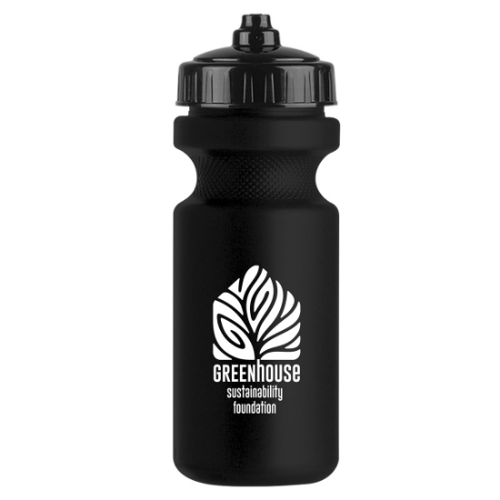 Garyline® Recycled Bike Bottle with Valve Lid - 22 oz. - Black