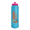 Garyline® Slim Line Bottle with Push-Pull Lid - 25 oz. - Cyan