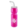 Garyline® Journey Bike Bottle with Straw Lid (Colors) - 28 oz. - Translucent Hot Pink