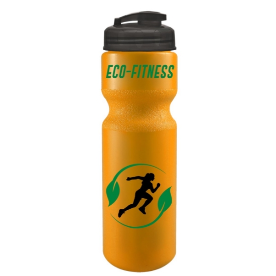 Garyline® Journey Bike Bottle with Flip-Top Lid (Colors) - 28 oz. - Athletic Gold