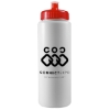 32 Oz. Sports Quart Bottle w/Push Pull Cap (White Or Frost) - White