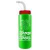Garyline® Quart Sport Bottle with Straw Lid - 32 oz. - Neon Green
