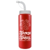 Garyline® Quart Sport Bottle with Straw Lid - 32 oz. - Red