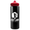 Garyline® Quart Sport Bottle with Valve Lid - 32 oz. - Black
