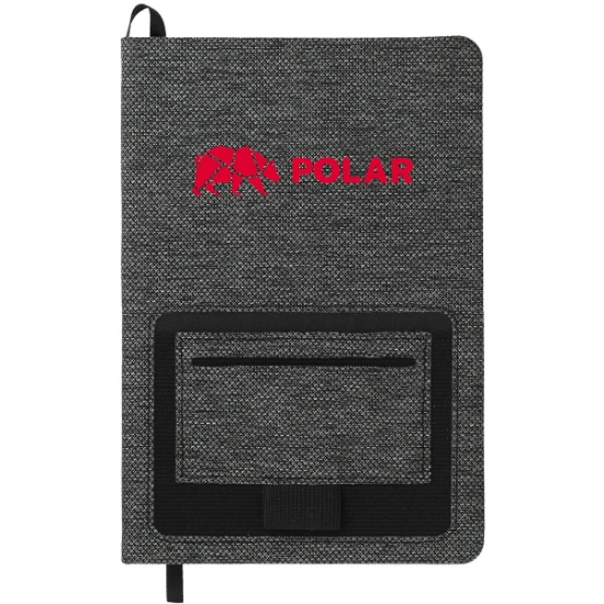 5.5'' x 8.5'' FSC® Mix Vila rPET Bound Notebook - Charcoal