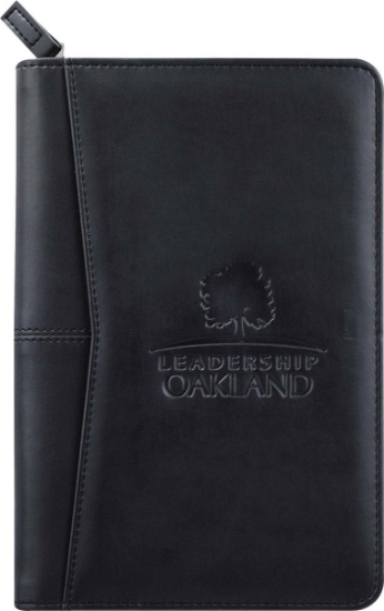 Pedova™ Jr. Zippered Padfolio with FSC® Mix Paper - Black