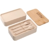 Stackable Bamboo Fiber Bento Box - Beige