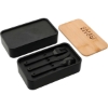 Stackable Bamboo Fiber Bento Box - Black